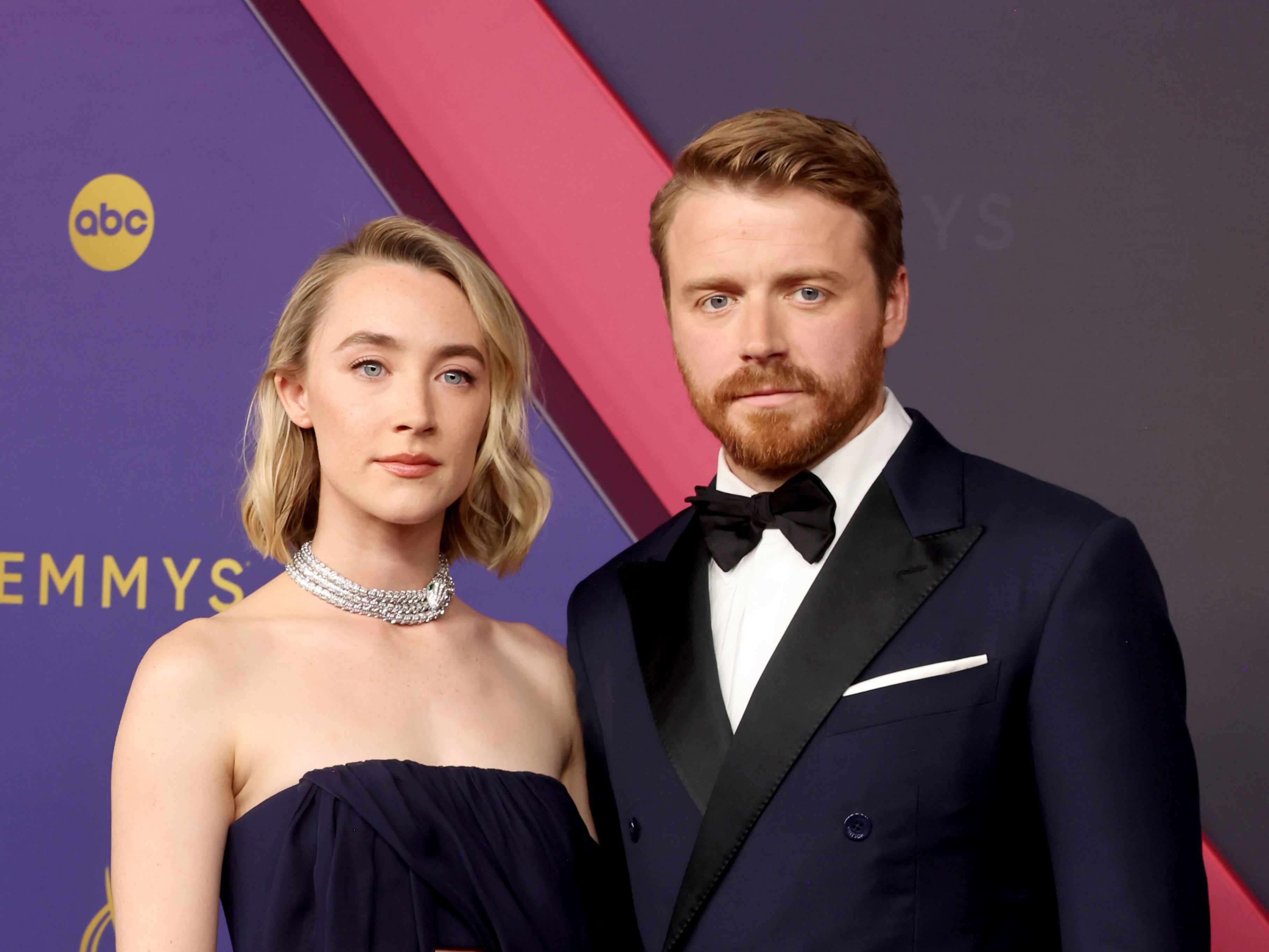 Saoirse Ronan and husband Jack Lowden make red carpet debut as a married couple | The Independent