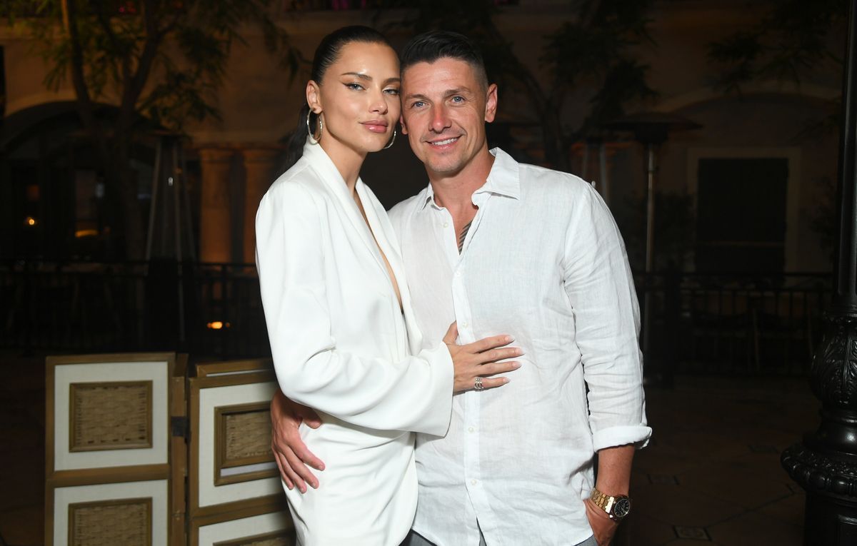 Adriana Lima and Andre Lemmers attend the after party for the World Premiere Of Tubi Movies' 