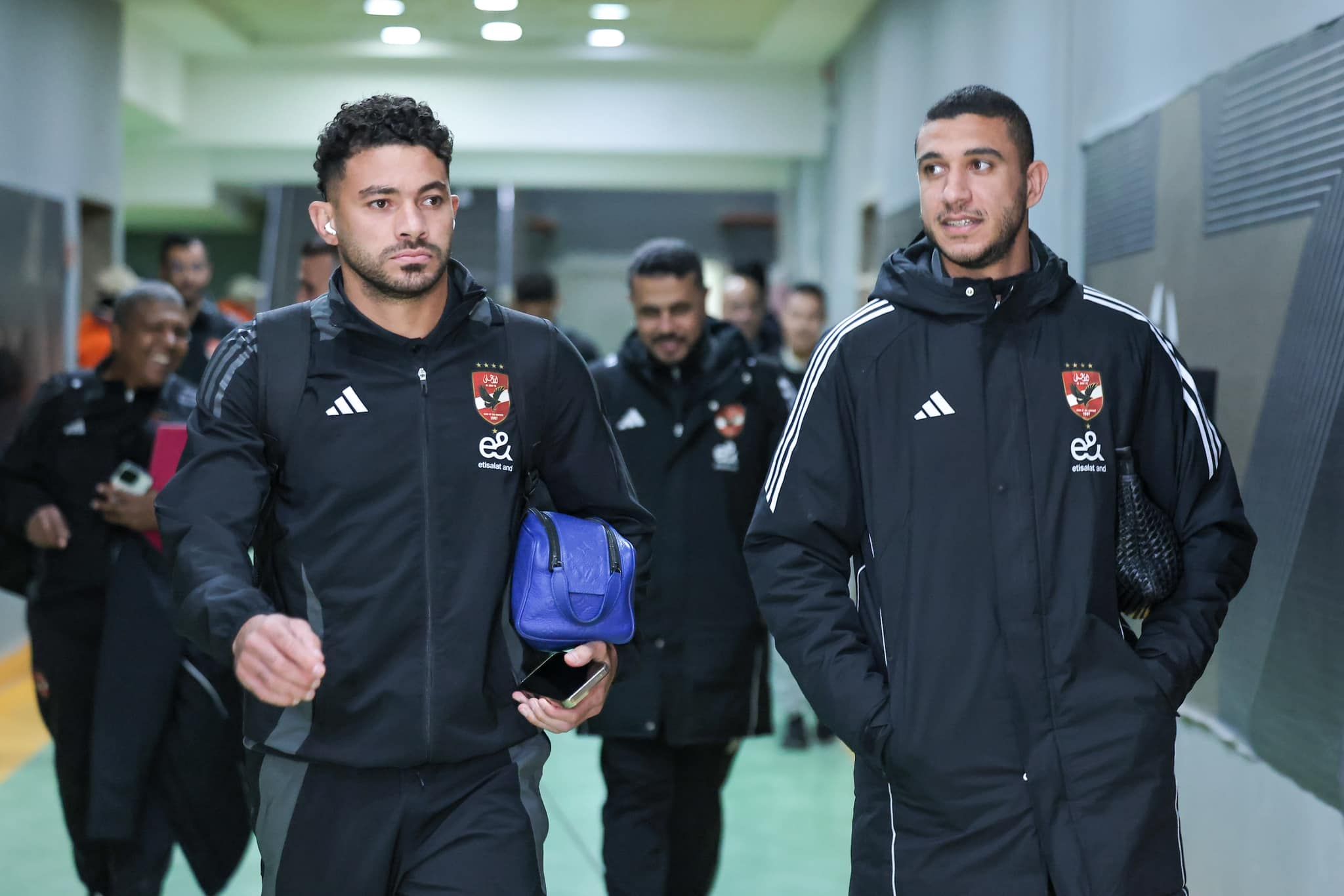 لقطات من وصول الاهلي ملعب برج العرب لمواجهة الأهلي (16)