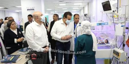 نائب رئيس  الوزراء ومحافظ بني سويف يتفقدان مستشفى إهناسيا 